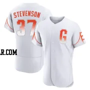 Cal Stevenson Men's San Francisco Giants White Authentic 2021 City Connect Jersey