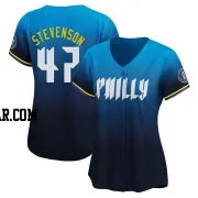 Cal Stevenson Women's Philadelphia Phillies Blue Limited 2024 City Connect Jersey