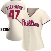 Cal Stevenson Women's Philadelphia Phillies Cream Authentic Alternate Jersey