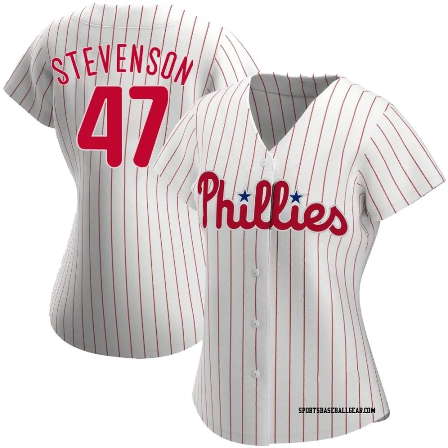 Cal Stevenson Women's Philadelphia Phillies White Authentic Home Jersey