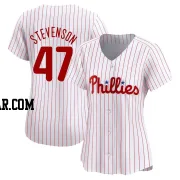 Cal Stevenson Women's Philadelphia Phillies White Limited Home Jersey