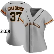 Cal Stevenson Women's San Francisco Giants Gray Authentic Road Jersey