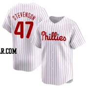 Cal Stevenson Youth Philadelphia Phillies White Limited Home Jersey