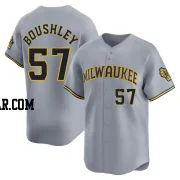 Caleb Boushley Men's Milwaukee Brewers Gray Limited Away Jersey