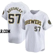 Caleb Boushley Men's Milwaukee Brewers White Limited Alternate Jersey