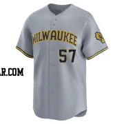 Caleb Boushley Youth Milwaukee Brewers Gray Limited Away Jersey