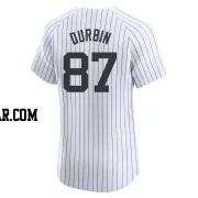 Caleb Durbin Men's New York Yankees White Elite Home 2024 World Series Jersey