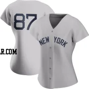 Caleb Durbin Women's New York Yankees Gray Authentic 2021 Field of Dreams Jersey