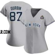 Caleb Durbin Women's New York Yankees Gray Replica Road Name 2024 World Series Jersey