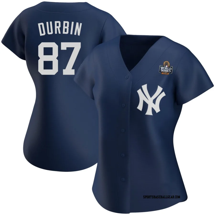 Caleb Durbin Women's New York Yankees Navy Authentic Alternate Team 2024 World Series Jersey