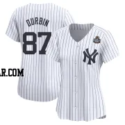 Caleb Durbin Women's New York Yankees White Limited Yankee Home 2024 World Series Jersey