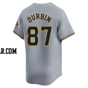 Caleb Durbin Youth Milwaukee Brewers Gray Limited Away Jersey