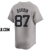 Caleb Durbin Youth New York Yankees Gray Limited Away 2024 World Series Jersey