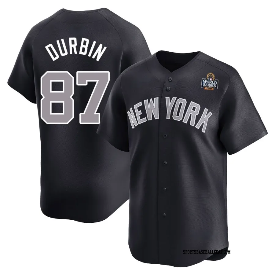 Caleb Durbin Youth New York Yankees Navy Limited Alternate 2024 World Series Jersey