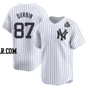 Caleb Durbin Youth New York Yankees White Limited Yankee Home 2024 World Series Jersey