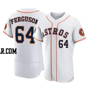 Caleb Ferguson Men's Houston Astros White Authentic 2022 World Series Home Jersey