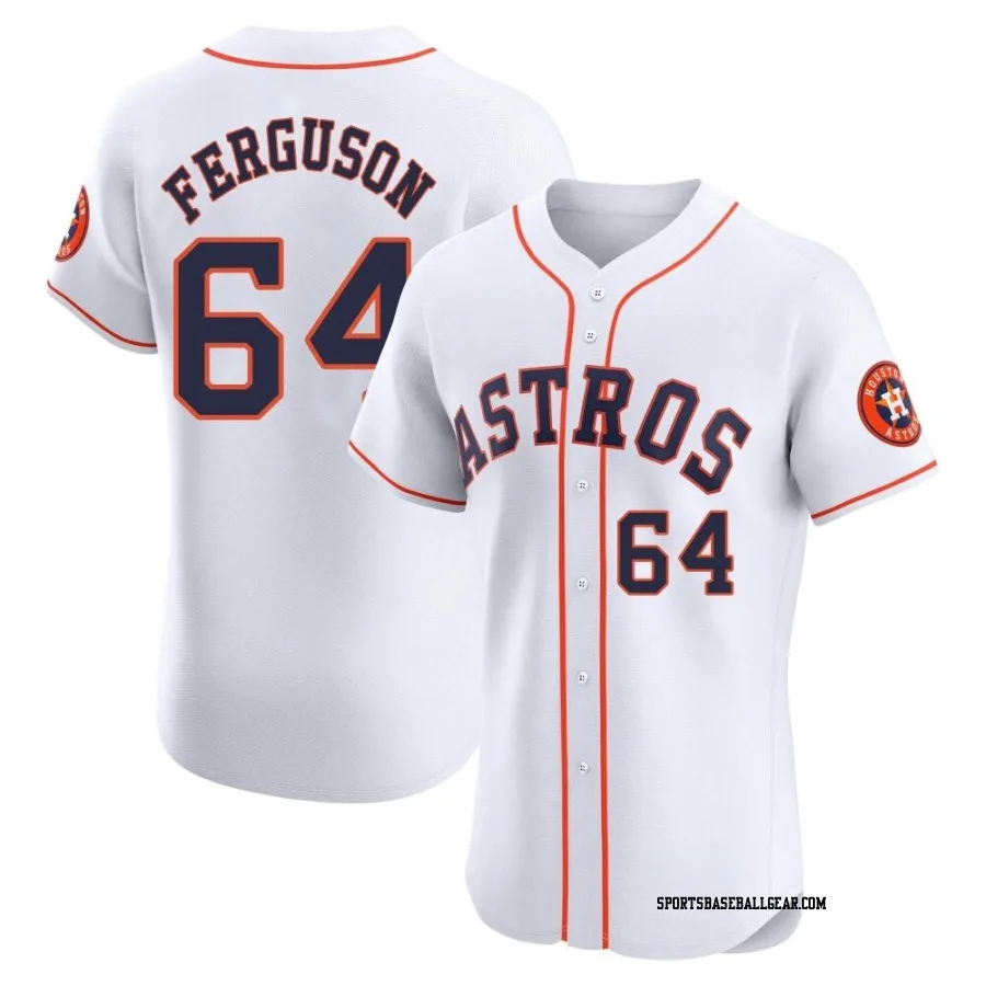 Caleb Ferguson Men's Houston Astros White Elite Home Jersey