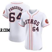 Caleb Ferguson Men's Houston Astros White Elite Home Patch Jersey