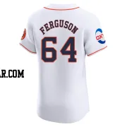 Caleb Ferguson Men's Houston Astros White Elite Home Patch Jersey