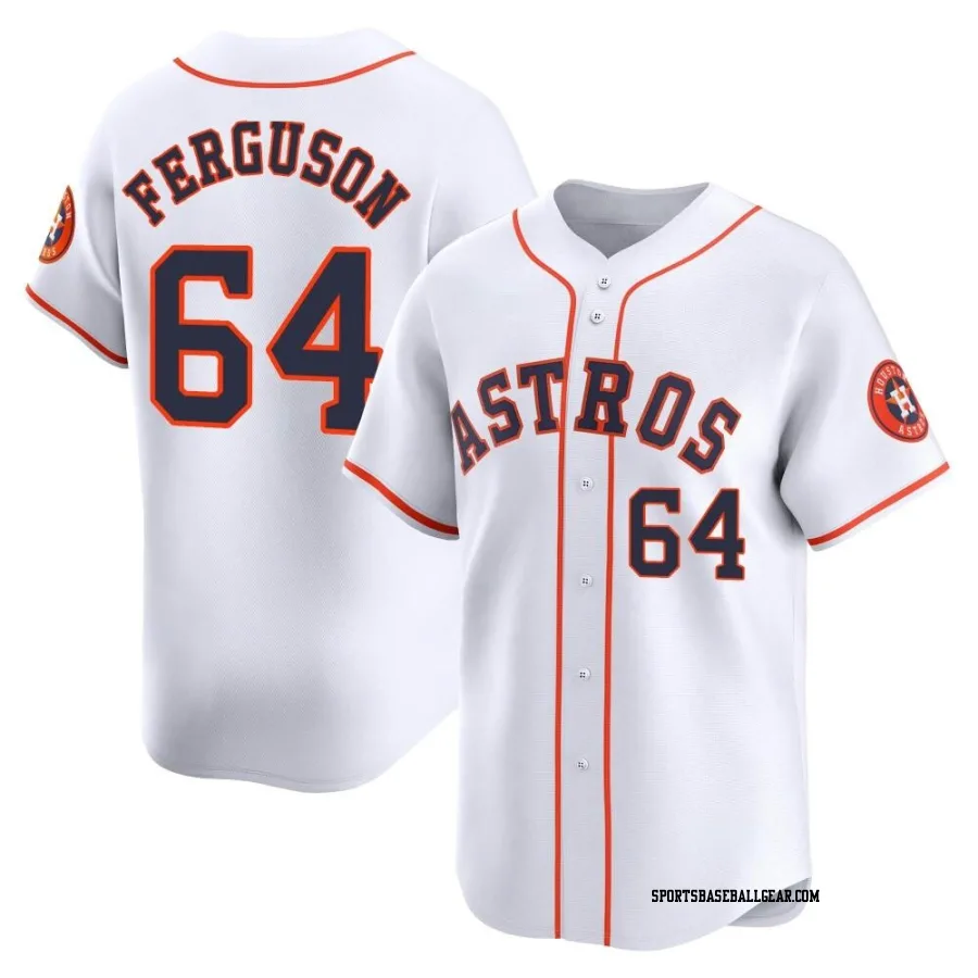 Caleb Ferguson Men's Houston Astros White Limited Home Jersey