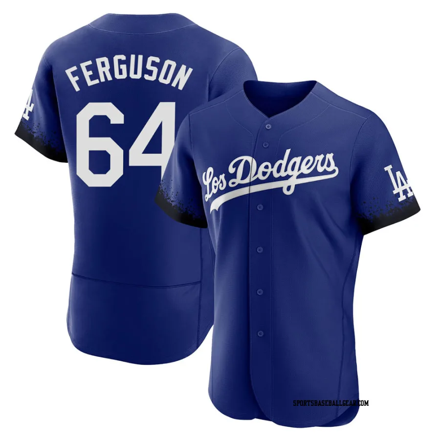 Caleb Ferguson Men's Los Angeles Dodgers Royal Authentic 2021 City Connect Jersey