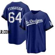 Caleb Ferguson Men's Los Angeles Dodgers Royal Replica 2021 City Connect Jersey