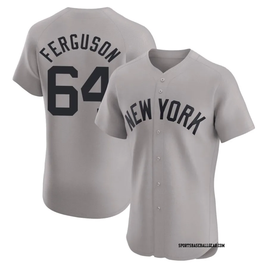 Caleb Ferguson Men's New York Yankees Gray Elite Road Jersey