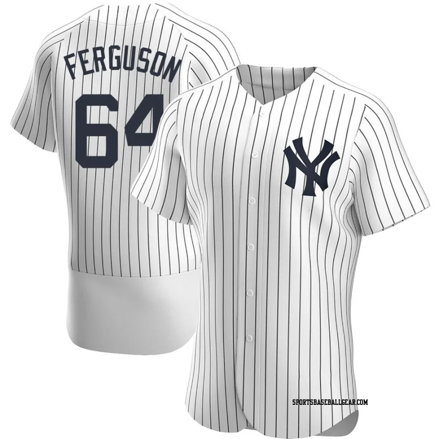 Caleb Ferguson Men's New York Yankees White Authentic Home Jersey