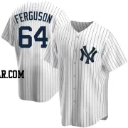 Caleb Ferguson Men's New York Yankees White Replica Home Jersey