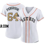 Caleb Ferguson Women's Houston Astros Gold Replica White 2023 Collection Jersey