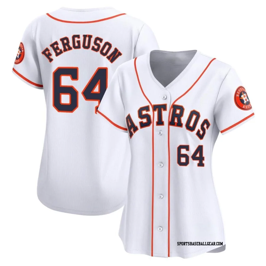 Caleb Ferguson Women's Houston Astros White Limited Home Jersey