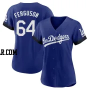 Caleb Ferguson Women's Los Angeles Dodgers Royal Authentic 2021 City Connect Jersey