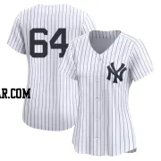 Caleb Ferguson Women's New York Yankees White Limited Yankee Home 2nd Jersey