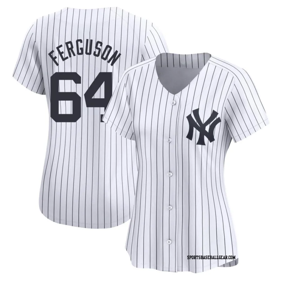 Caleb Ferguson Women's New York Yankees White Limited Yankee Home Jersey