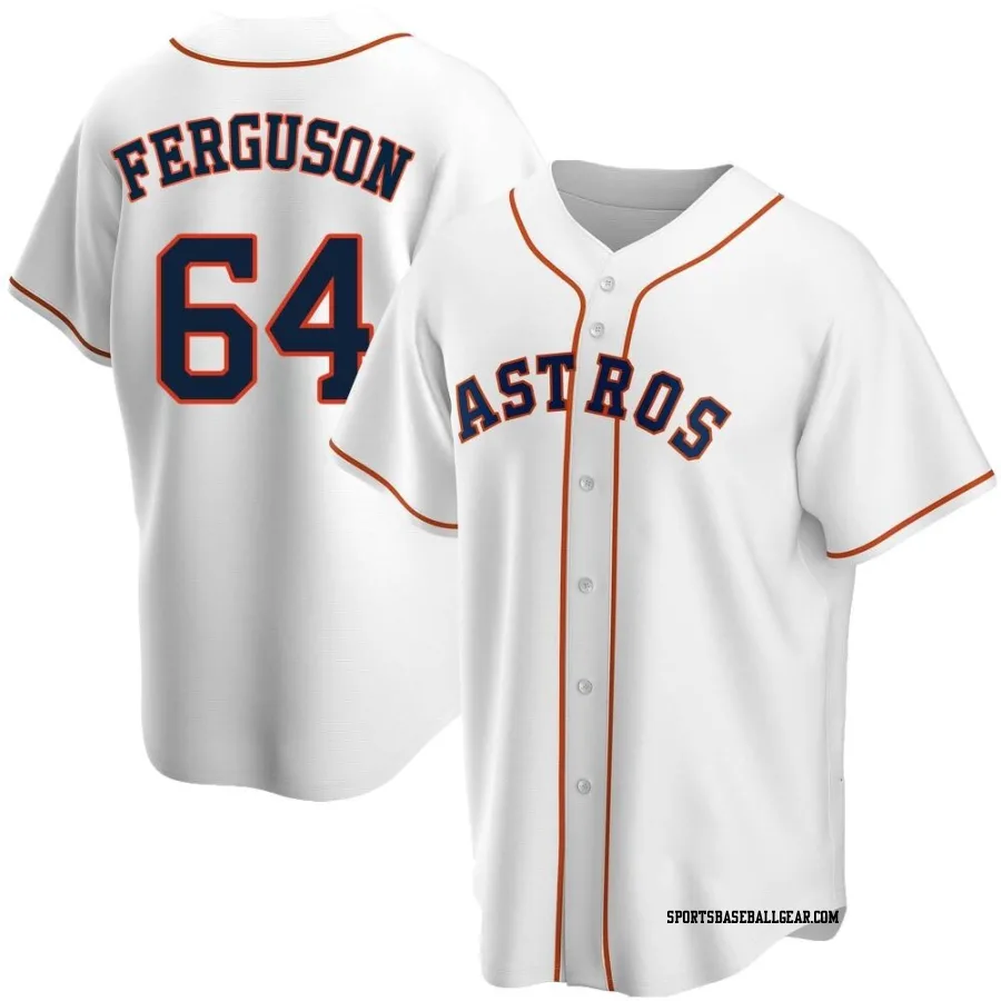 Caleb Ferguson Youth Houston Astros White Replica Home Jersey