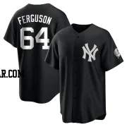 Caleb Ferguson Youth New York Yankees Black/White Replica Jersey