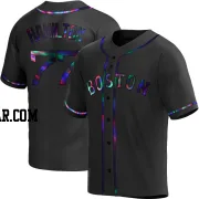 Caleb Hamilton Youth Boston Red Sox Black Holographic Replica Alternate Jersey