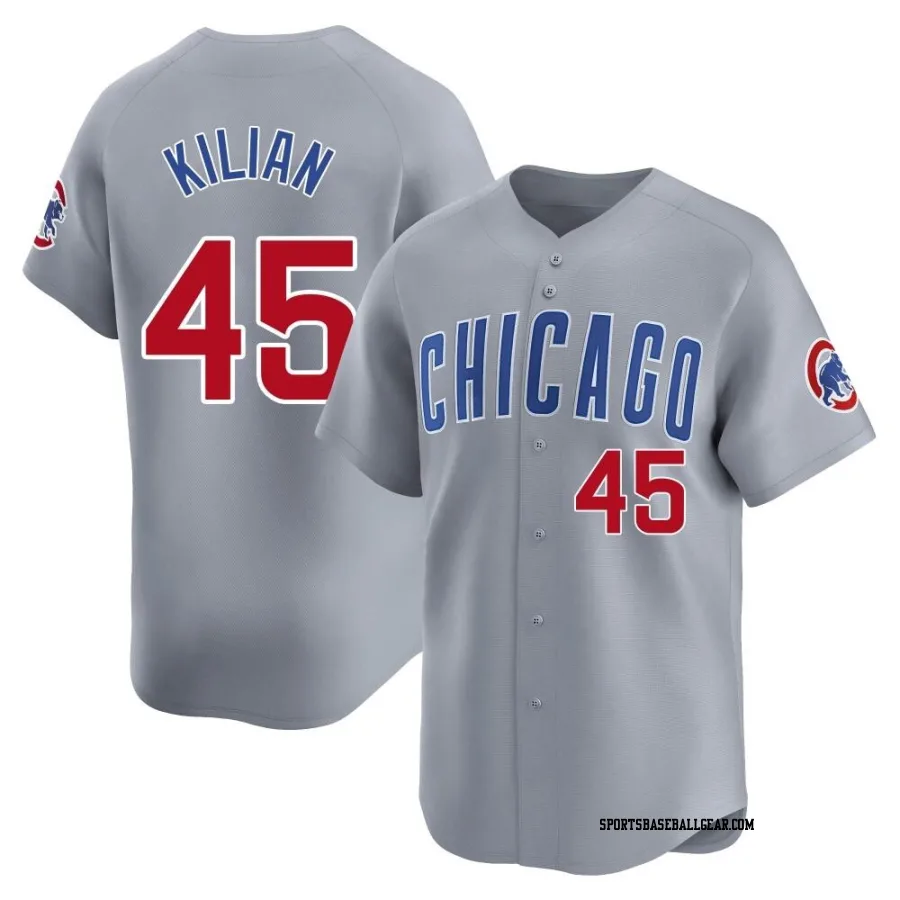 Caleb Kilian Men's Chicago Cubs Gray Limited Road Jersey