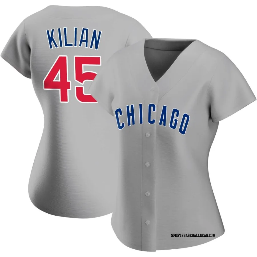 Caleb Kilian Women's Chicago Cubs Gray Authentic Road Jersey