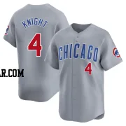 Caleb Knight Men's Chicago Cubs Gray Limited Road Jersey