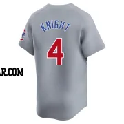 Caleb Knight Men's Chicago Cubs Gray Limited Road Jersey