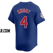 Caleb Knight Men's Chicago Cubs Royal Limited Alternate Jersey