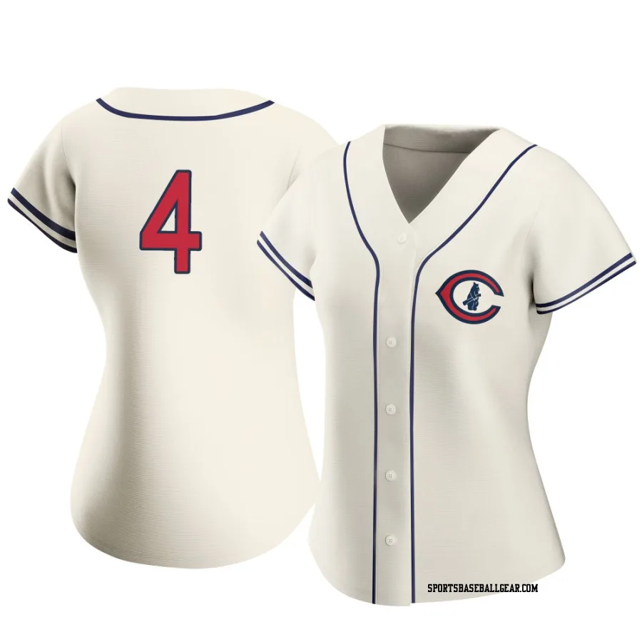 Caleb Knight Women's Chicago Cubs Cream Authentic 2022 Field Of Dreams Jersey