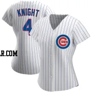 Caleb Knight Women's Chicago Cubs White Authentic Home Jersey