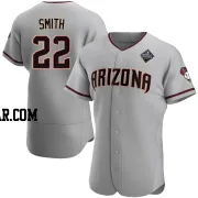 Caleb Smith Men's Arizona Diamondbacks Gray Authentic Road 2023 World Series Jersey