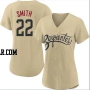 Caleb Smith Women's Arizona Diamondbacks Gold Authentic 2021 City Connect Cool Base Jersey