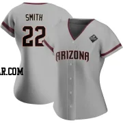 Caleb Smith Women's Arizona Diamondbacks Gray Authentic Road 2023 World Series Jersey