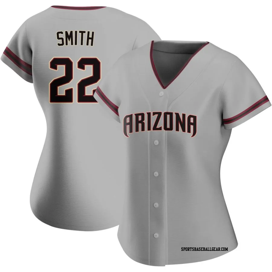 Caleb Smith Women's Arizona Diamondbacks Gray Replica Road Jersey