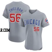 Caleb Thielbar Men's Chicago Cubs Gray Elite Road Jersey