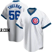 Caleb Thielbar Men's Chicago Cubs White Replica Home Cooperstown Collection Jersey